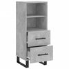 vidaXL Sideboard Concrete Grey 34.5x34x90 cm Engineered Wood
