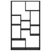 vidaXL Book Cabinet Black Oak 72 x 20 x 102.5 cm Engineered Wood