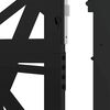 vidaXL Garden Gate Black 100x200 cm Steel Light Design