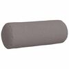 vidaXL Bolster Pillows 2 pcs Taupe Ø 25 x 70 cm Fabric
