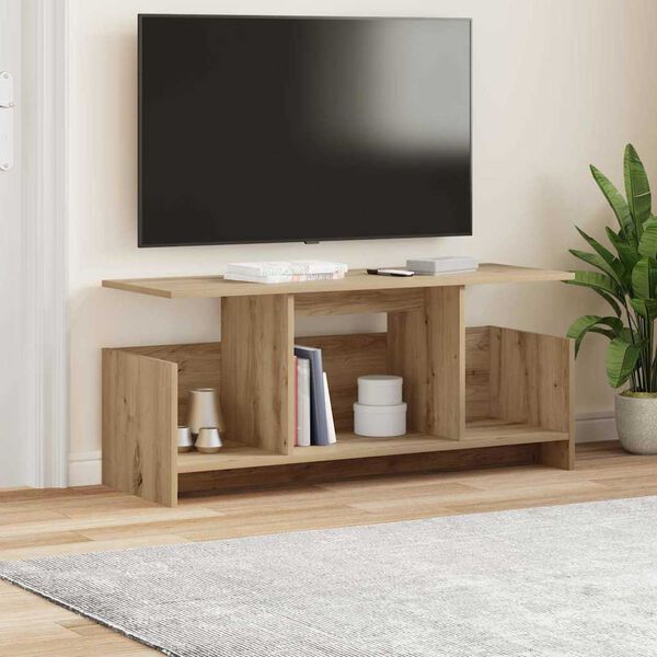 vidaXL TV Stand Artisan Oak 102 x 35 x 45 cm Engineered Wood