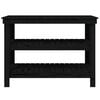 vidaXL Work Bench Black 110.5x50x80 cm Solid Wood Pine