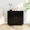 vidaXL Sideboard Black 80x40x75 cm Engineered Wood
