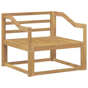 vidaXL Outdoor Middle Sofa Solid Acacia Wood White