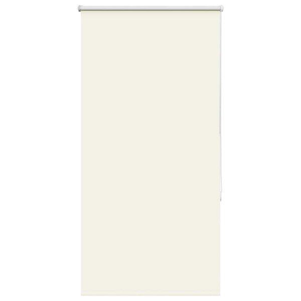 vidaXL Roller Blind Blackout Off White 80x130 cm Fabric Width 75.7 cm Polyester