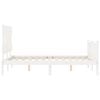 vidaXL Bed Frame without Mattress White 120x200 cm Solid Wood Pine