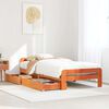 vidaXL Bed frame without Mattress Wax Brown 90x200 cm Solid Wood Pine
