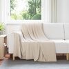 vidaXL Throw Blanket Beige 200 x 150 cm Fleece