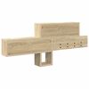 vidaXL Wall-Mounted Coat Rack with Shelf Sonoma Oak 100 x 12 x 43.5 cm