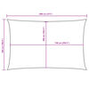vidaXL Sunshade Sail Oxford Fabric Rectangular 5x8 m Dark Green