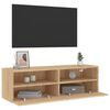 vidaXL TV Wall Cabinet Sonoma Oak 100x30x30 cm Engineered Wood