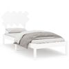 vidaXL Bed Frame without Mattress White 90x190 cm Single Solid Wood