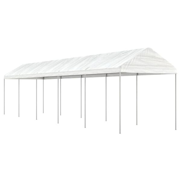 vidaXL Gazebo with Roof White 11.15x2.28x2.69 m Polyethylene