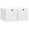vidaXL Wall-Mounted TV Cabinet White 59.5 x 41 x 30 cm Engineered Wood