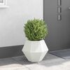 vidaXL Planter White 50 x 50 x 40 cm Steel