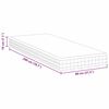 vidaXL Mattress White and Grey 80 x 200 cm Bonell Spring