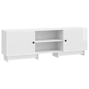 vidaXL TV Cabinet 150 x 31 x 50 cm High Gloss White Engineered Wood