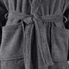 vidaXL Unisex Terry Bathrobe 100% Cotton Anthracite S