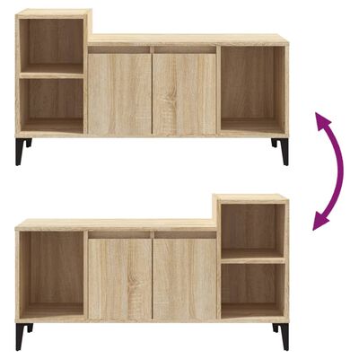 vidaXL TV Cabinet Sonoma Oak 100x35x55 cm Engineered Wood
