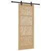 vidaXL Sliding Door ORKDAL Brown 83 x 211 cm Solid Pine Wood