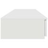 vidaXL Bed Drawers White 140 x 36.5 x 16.5 cm Engineered Wood