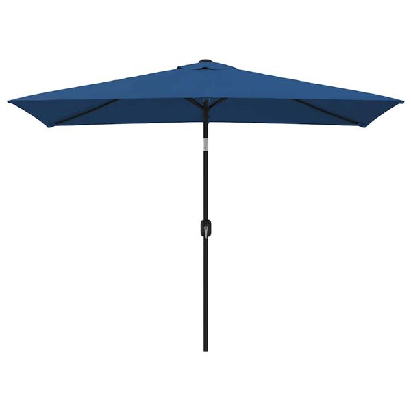 vidaXL Garden Parasol with Metal Pole 300x200 cm Azure