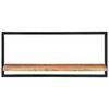 vidaXL Wall Shelves 2 pcs 80x25x35 cm Solid Wood Acacia and Steel