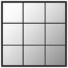 vidaXL Wall Mirror Black 60x60 cm Metal