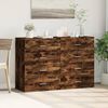 vidaXL Sideboards 2 pcs Smoked Oak 60x39x80 cm Engineered Wood