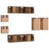vidaXL TV Cabinet Set Wall-mounted 8 pcs Old Wood Engineered Wood
