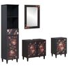 vidaXL Bathroom Cabinet Set 4 pcs Solid Mango Wood