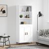 vidaXL Highboard White 69.5x34x180 cm Engineered Wood