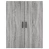 vidaXL Highboard Grey Sonoma 69.5x34x180 cm Engineered Wood