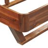vidaXL Bed Frame without Mattress Solid Acacia Wood 100x200 cm