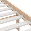 vidaXL Bed Frame without Mattress 150x200 cm King Size King Size Solid Wood Pine
