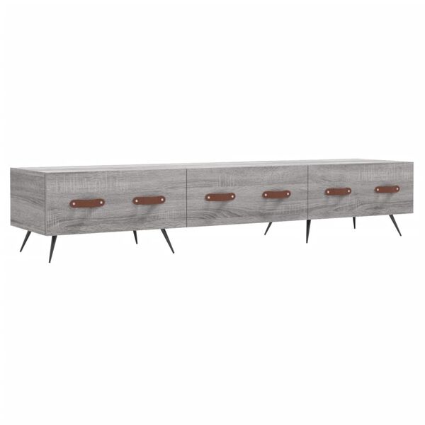 vidaXL TV Cabinet Grey Sonoma 150x36x30 cm Engineered Wood