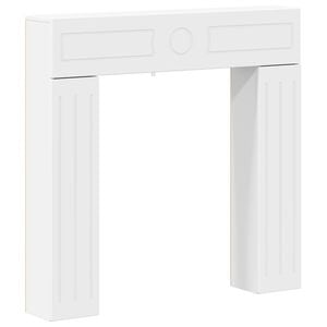 vidaXL Fireplace Surround White 102 x 18 x 100.5 cm Engineered Wood