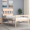 vidaXL Senior Bed without Mattress 90x200 cm Solid Wood