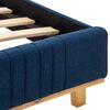 vidaXL Bed Frame without Mattress Blue Fabric 180x200cm