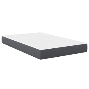 vidaXL Bed Mattress with Mattress Grey 120 x 200 cm Fabric