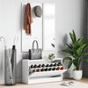 vidaXL 3-in-1 Shoe Cabinet Set White Engineered Wood