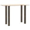 vidaXL Bar Table Legs 4 pcs Natural Steel 100-102 cm Steel