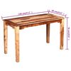 vidaXL Dining Table Solid Acacia Wood 120x60x76 cm