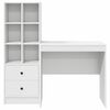 vidaXL Desk with Drawer 2 pcs White