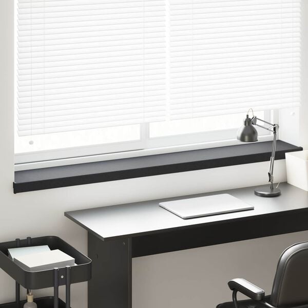 vidaXL Window Sill Anthracite with Wood Grain 160 x 25 x 4.5 cm PVC