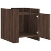 vidaXL Bedside Cabinet Brown Oak 45x50x50 cm Engineered Wood