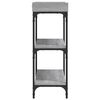vidaXL Console Table with Shelves Grey Sonoma 100x30x80 cm