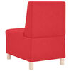 vidaXL Modular Sofa Unit Armless 2 pcs Red 55 x 74 x 82 cm