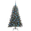 vidaXL Artificial Christmas Tree with 150 LEDs with Stand Green 150 cm