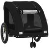 vidaXL Pet Bike Trailer Black Oxford Fabric and Iron